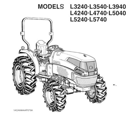 Product picture Kubota L3240 - 5740 Tractors Operator Manual