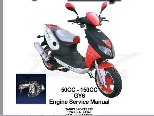 Product picture Gy6 50cc-150cc Scooter Repair/service Manual
