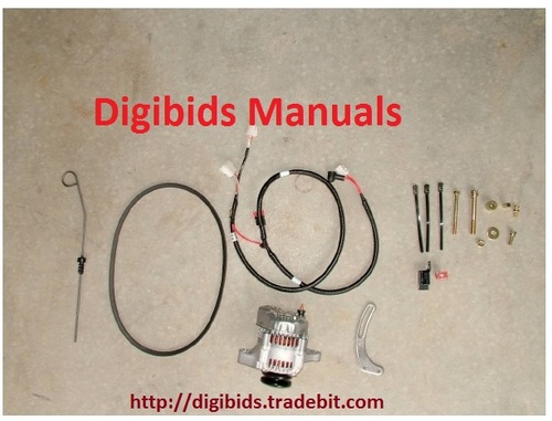 Product picture Kubota  B7800/ B3030 40 Amp Alternator Upgrade Kit Installation Manual